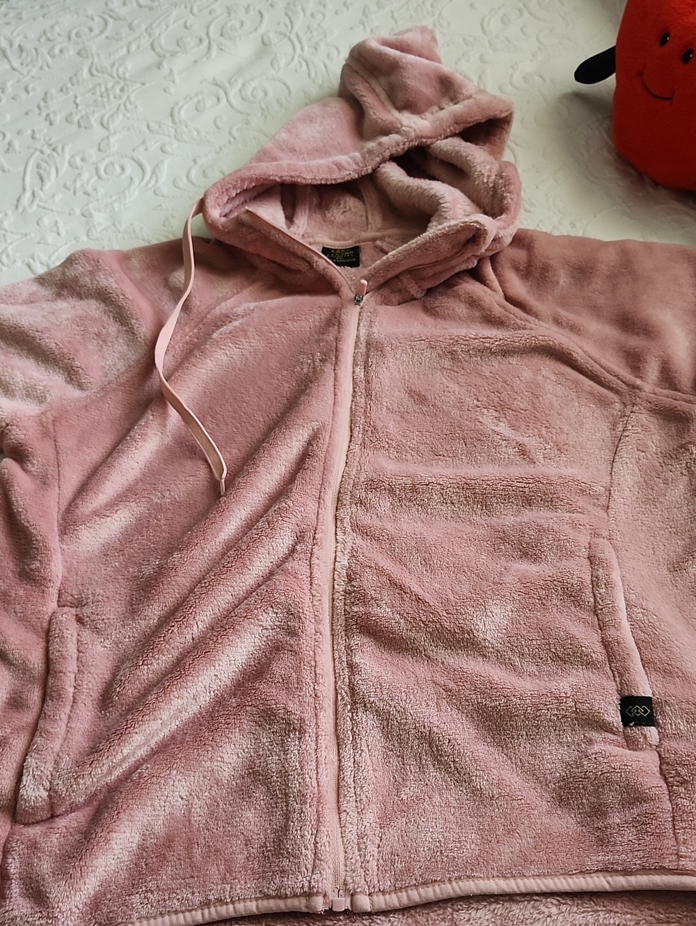 Cozy Pink Fleece Hoodie Jacket